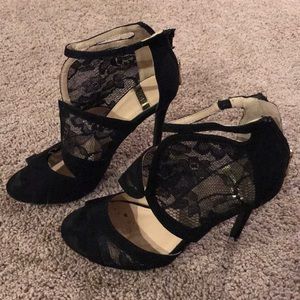 Black Lacey high heels